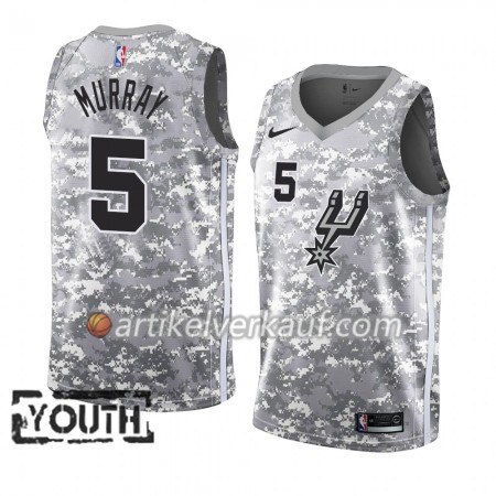 NBA San Antonio Spurs Trikot Dejounte Murray 5 2018-19 Nike Grau Swingman - Kinder